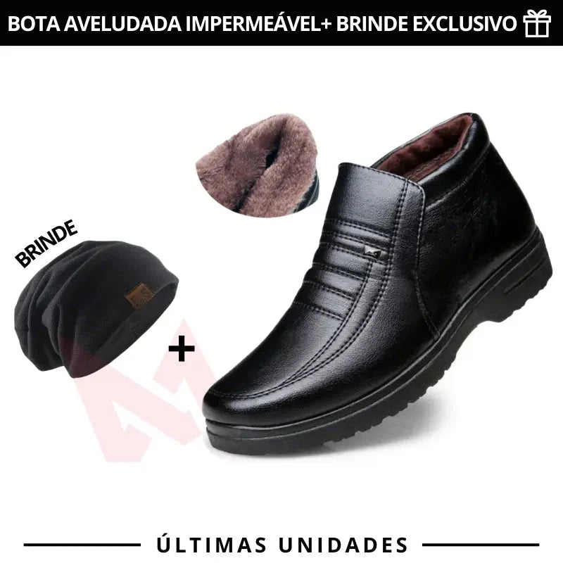 Bota de Inverno HotConfort - Impermeável e Aveludada